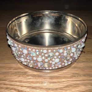 Bath And Body Works Pearls & Gems Candle Holder Sleeve For 3-wick